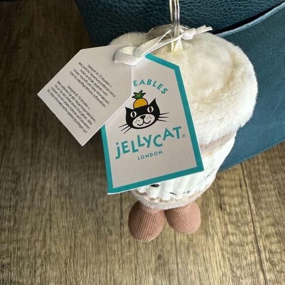 Jellycat Coffee to Go Charm NEW! Jellycat FAST SHIP Purse Keychain - Picture 2 of 5